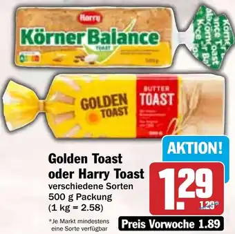 HIT Golden Toast oder Harry Toast Angebot