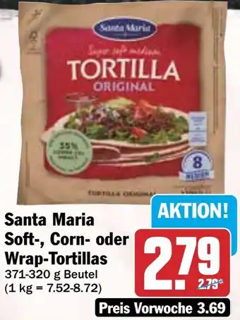 HIT Santa Maria Soft-, Corn- oder Wrap-Tortillas Angebot
