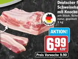 HIT Deutscher frischer Schweinebauch mit Knochen Angebot
