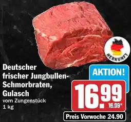 HIT Deutscher frischer Jungbullen- Schmorbraten, Gulasch Angebot