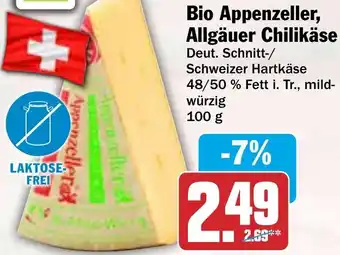 HIT Bio Appenzeller, Allgäuer Chilikäse Angebot