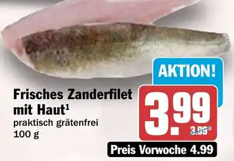 HIT Frisches Zanderfilet mit Haut Angebot