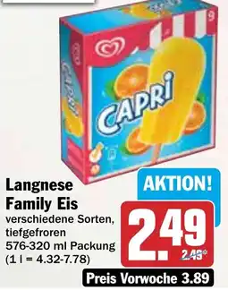 HIT Langnese Family Eis Angebot