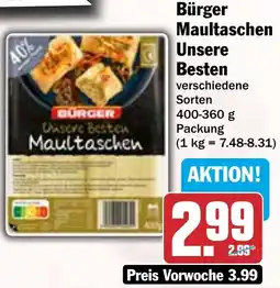 HIT Bürger Maultaschen Unsere Besten Angebot