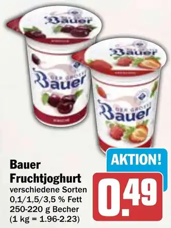 HIT Bauer Fruchtjoghurt Angebot