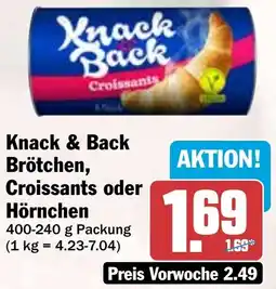 HIT Knack & Back Brötchen, Croissants oder Hörnchen Angebot