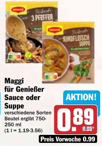 HIT Maggi für Genießer Sauce oder Suppe Angebot