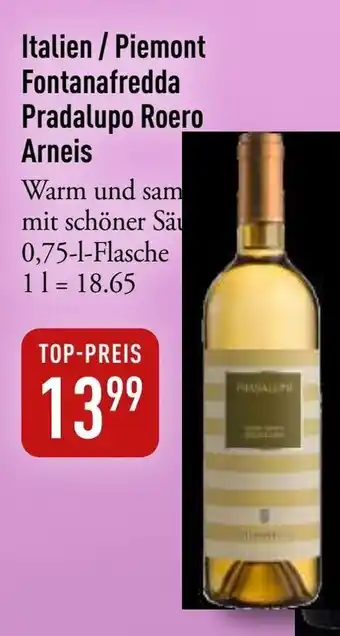 Galeria Markthalle Fontanafredda Pradalupo Roero Arneis Angebot