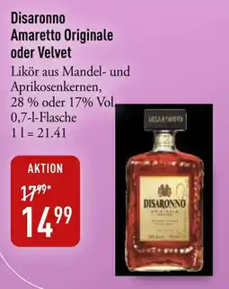Galeria Markthalle Disaronno Amaretto Originale oder Velvet Angebot