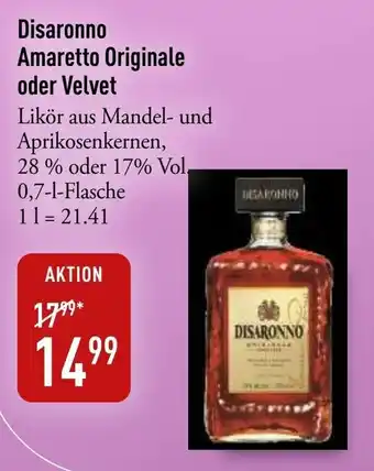 Disaronno Amaretto Originale oder Velvet