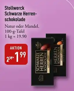 Galeria Markthalle Stollwerck Schwarze Herren- schokolade Angebot