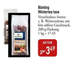 Galeria Markthalle Bünting Wintertee lose Angebot