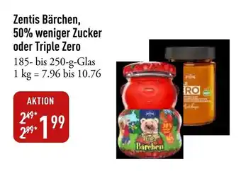 Galeria Markthalle Zentis Bärchen, 50% weniger Zucker oder Triple Zero Angebot