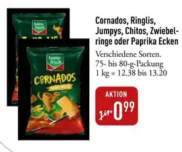 Galeria Markthalle funny frisch Cornados, Ringlis, Jumpys, Chitos, Zwiebel- ringe oder Paprika Ecken Angebot