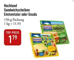 Galeria Markthalle Hochland Sandwichscheiben Emmentaler oder Gouda Angebot
