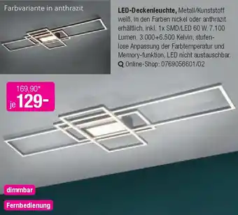 Opti Wohnwelt LED-Deckenleuchte Angebot
