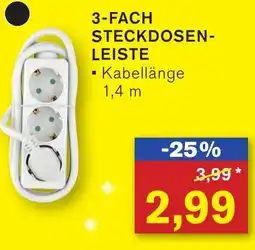 KODi 3-FACH STECKDOSENLEISTE Angebot
