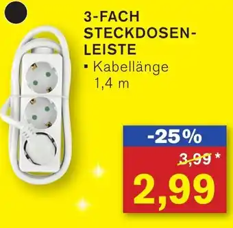 KODi 3-FACH STECKDOSENLEISTE Angebot