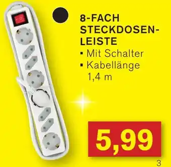 KODi 8-FACH STECKDOSENLEISTE Angebot