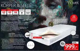 Zurbrüggen Taschenfederkernmatratze SPRING INSIDE Angebot