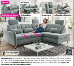Opti Wohnwelt Polstergarnitur Angebot