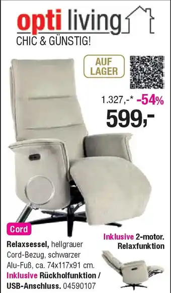 Opti Wohnwelt opti living Relaxsessel Angebot