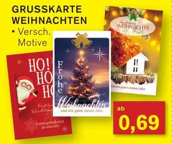 KODi GRUSSKARTE WEIHNACHTEN Angebot