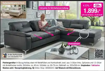 Opti Wohnwelt Polstergarnitur Angebot