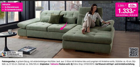 Opti Wohnwelt Polstergarnitur Angebot