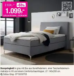 Opti Wohnwelt Boxspringbett Angebot