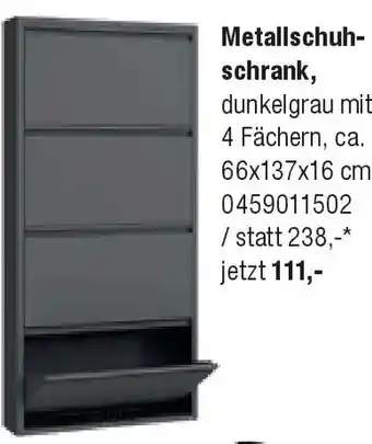 Opti Wohnwelt opti living Metallschuh- schrank Angebot