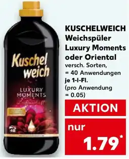 Kaufland KUSCHELWEICH Weichspüler Luxury Moments oder Oriental Angebot