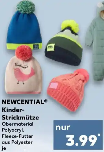 Kaufland NEWCENTIAL Kinder Strickmütze Angebot