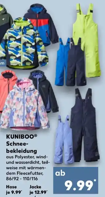Kaufland KUNIBOO Schneebekleidung Angebot