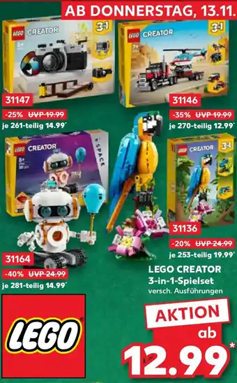 Kaufland LEGO CREATOR 3-in-1-Spielset Angebot