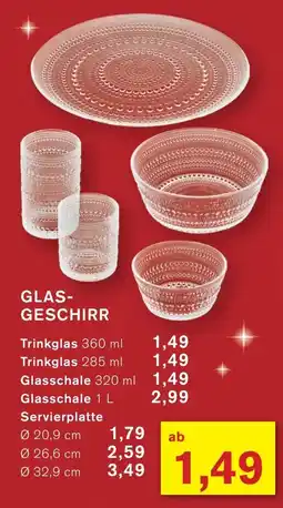 KODi GLAS- GESCHIRR Angebot