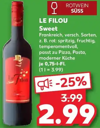 Kaufland LE FILOU Sweet Angebot