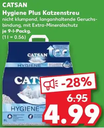 Kaufland CATSAN Hygiene Plus Katzenstreu Angebot