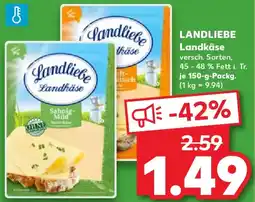 Kaufland LANDLIEBE Landkäse Angebot