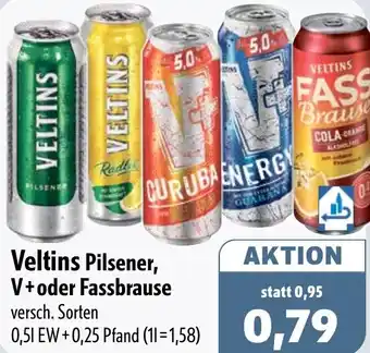 Aktiv Irma Veltins Pilsener, V+ oder Fassbrause Angebot