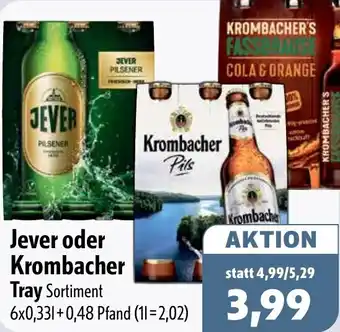 Aktiv Irma Jever oder Krombacher Tray Angebot