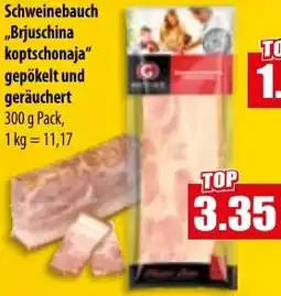 Mix Markt Schweinebauch „Brjuschina koptschonaja" gepökelt und geräuchert Angebot