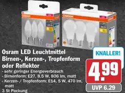 HIT Osram LED Leuchtmittel Birnen-, Kerzen-, Tropfenform oder Reflektor Angebot