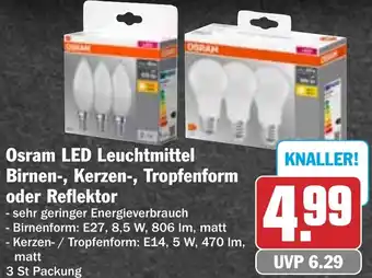HIT Osram LED Leuchtmittel Birnen-, Kerzen-, Tropfenform oder Reflektor Angebot