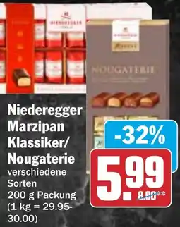 HIT Niederegger Marzipan Klassiker/ Nougaterie Angebot