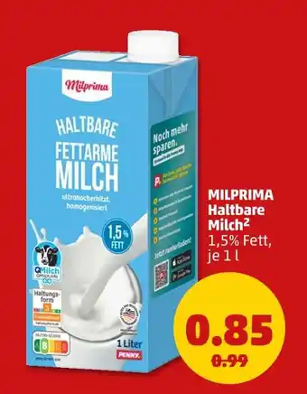 PENNY Milprima haltbare milch Angebot