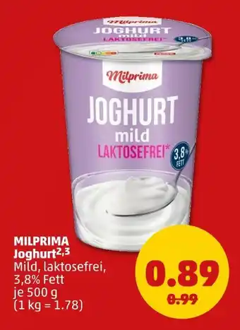 PENNY Milprima joghurt mild laktosefrei Angebot