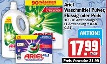 HIT Ariel Waschmittel Pulver, Flüssig oder Pods Angebot