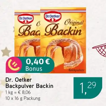 Dornseifer Dr. Oetker Backpulver Backin Angebot