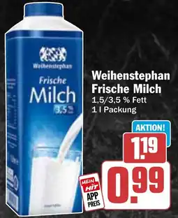 HIT Weihenstephan Frische Milch Angebot